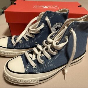 Converse Chuck 70 Hi in Deep Waters and Black